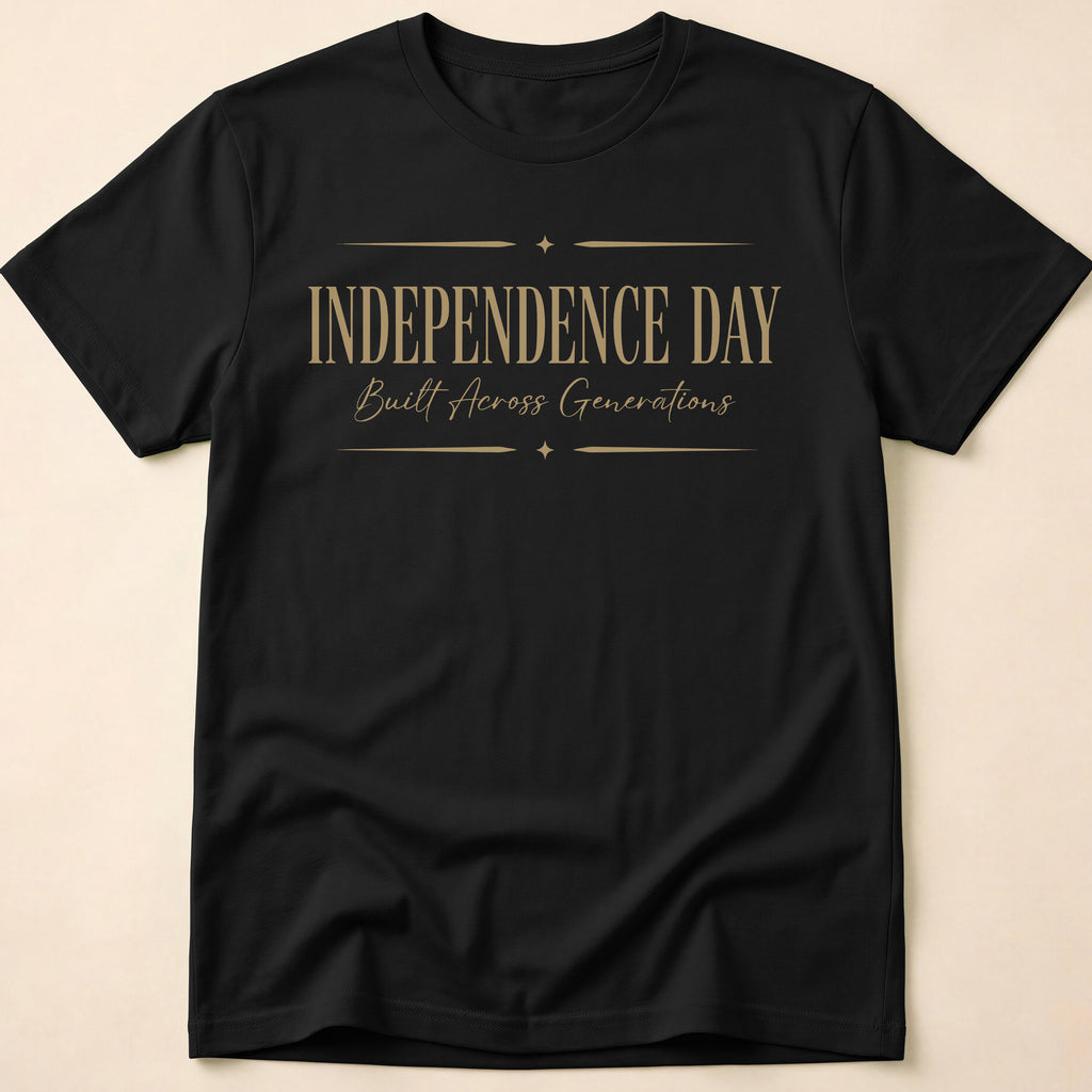 Independence Day Built Across Generations T-Shirt