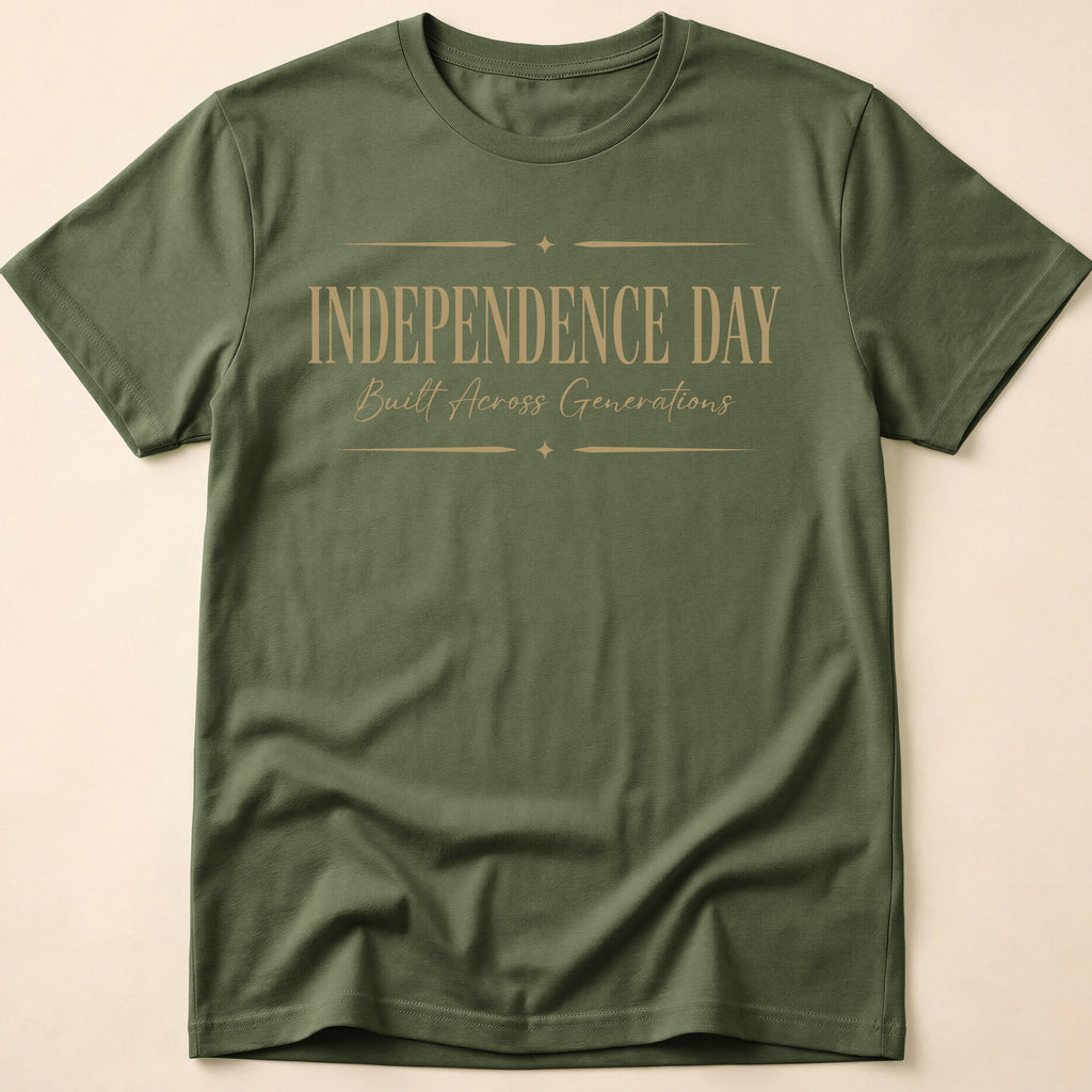 Independence Day Built Across Generations T-Shirt