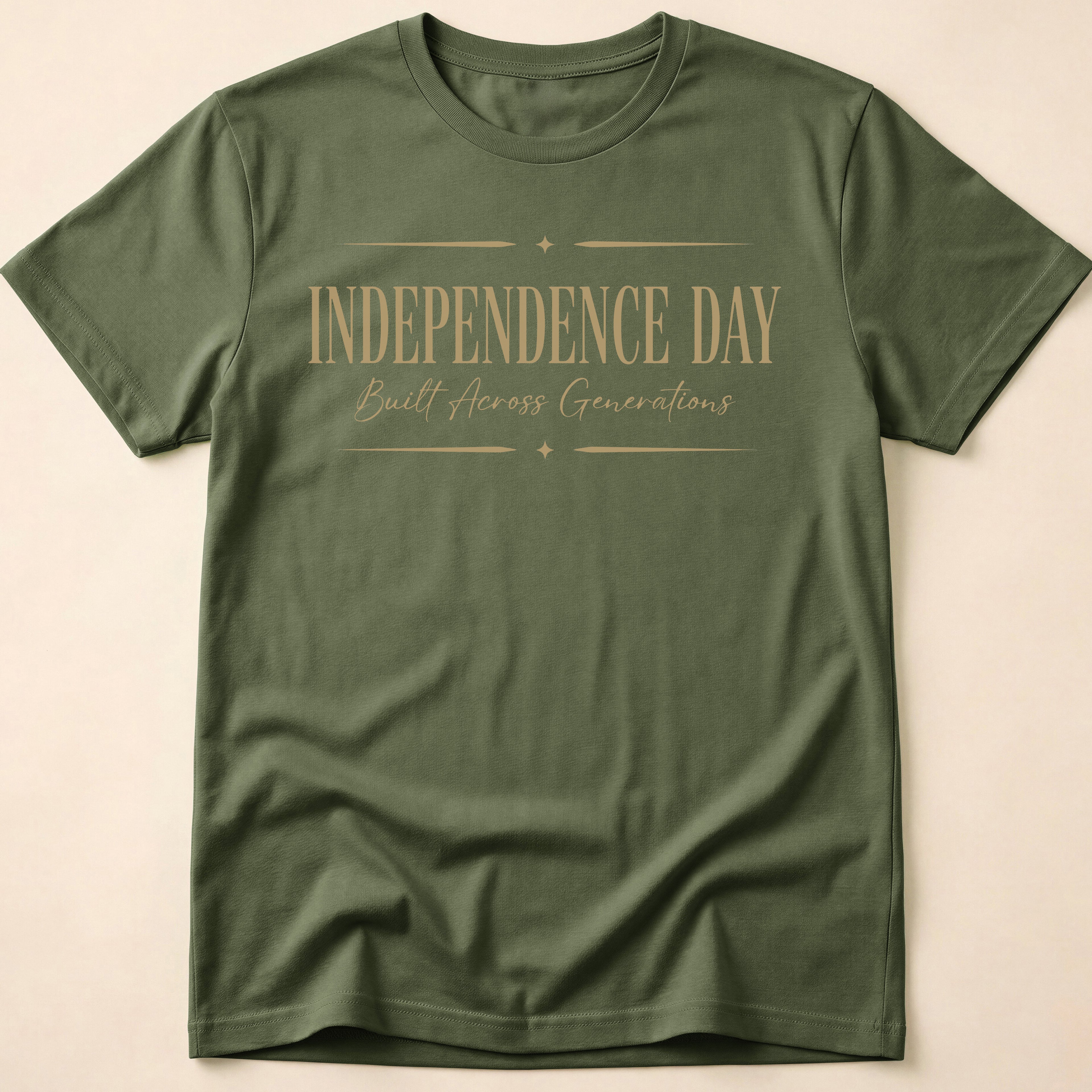 Independence Day Built Across Generations T-Shirt