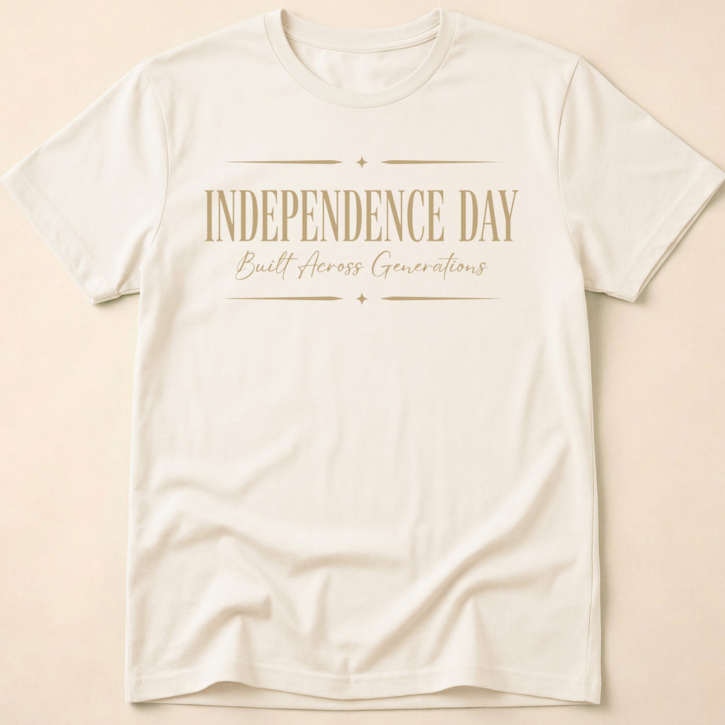 Independence Day Built Across Generations T-Shirt