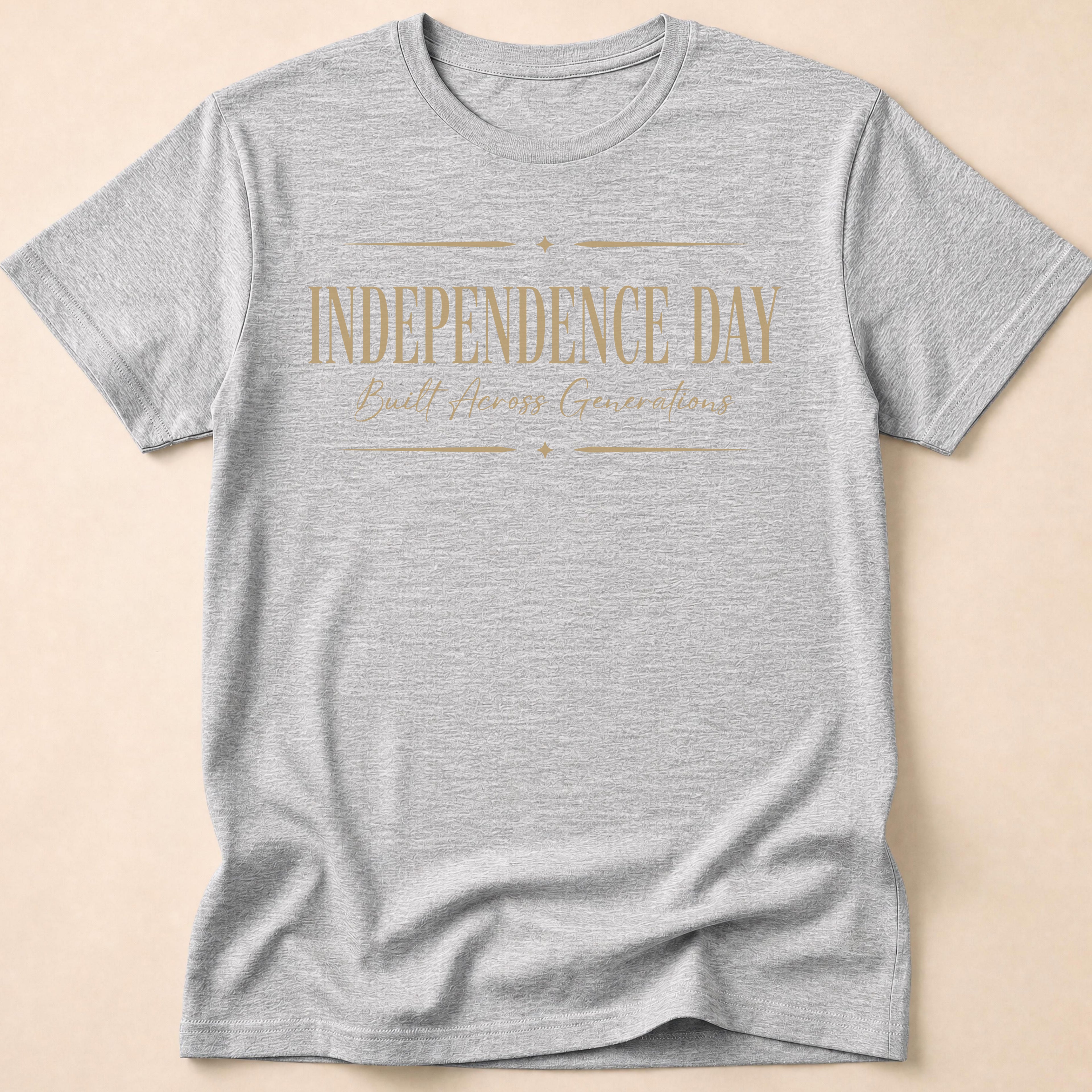 Independence Day Built Across Generations T-Shirt