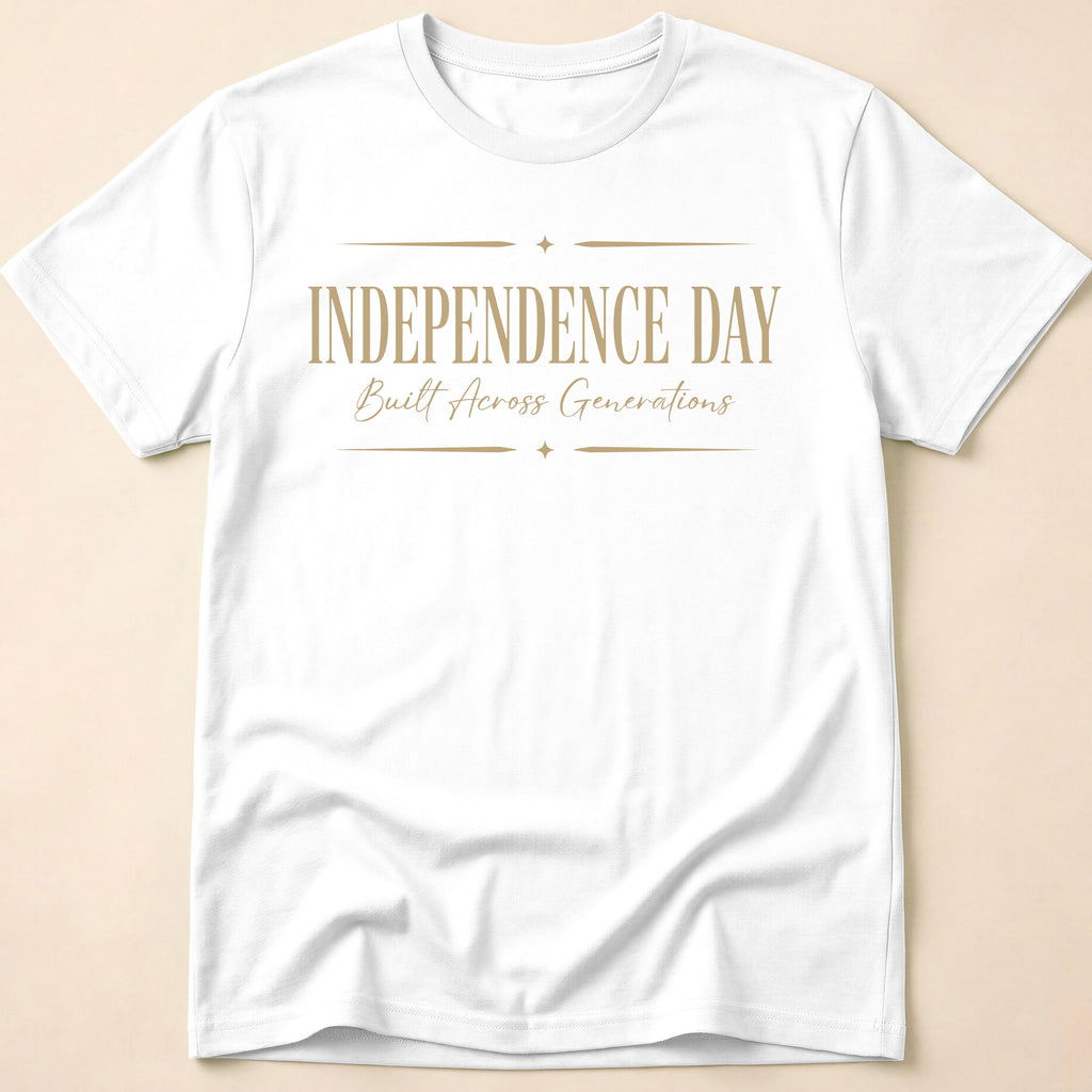 Independence Day Built Across Generations T-Shirt