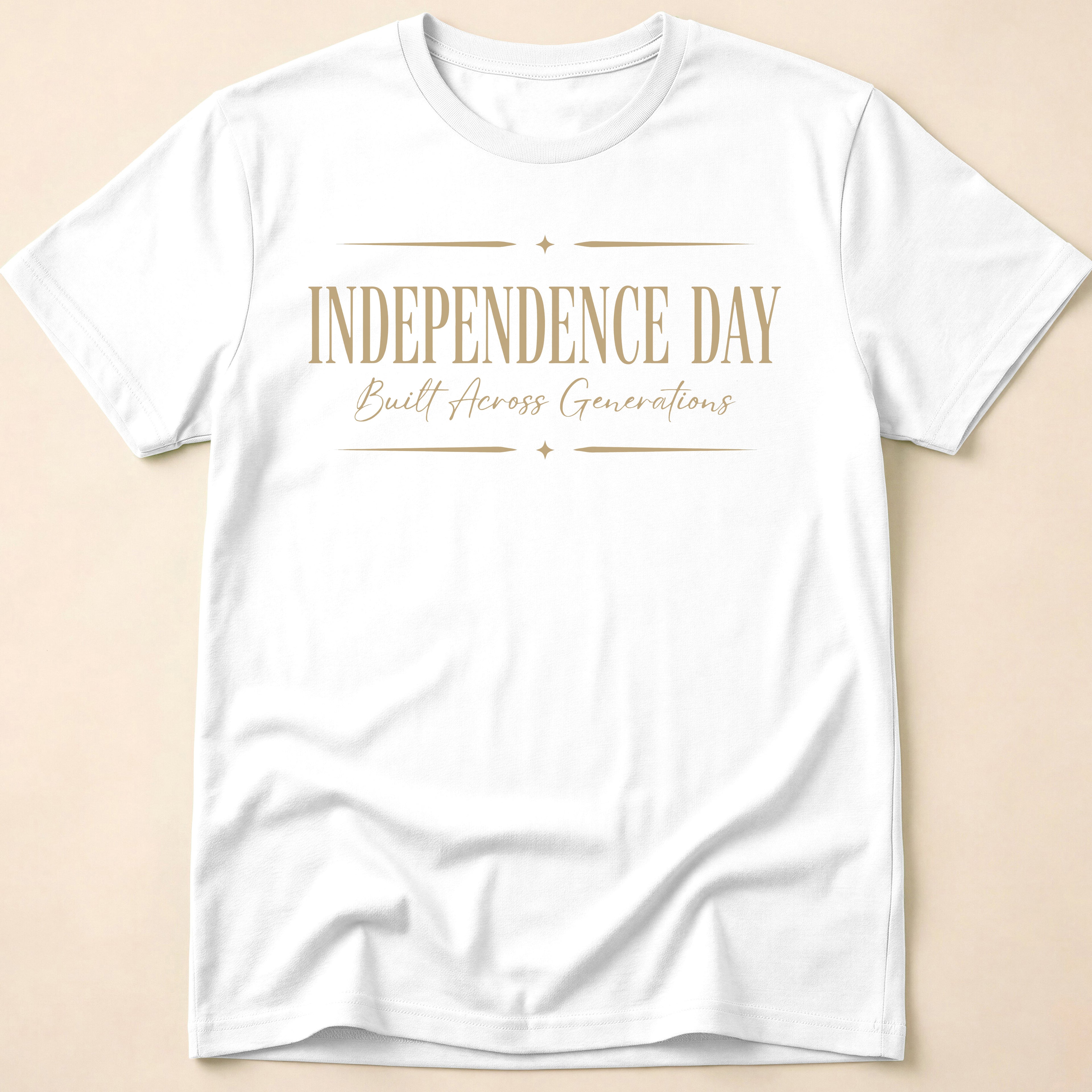 Independence Day Built Across Generations T-Shirt