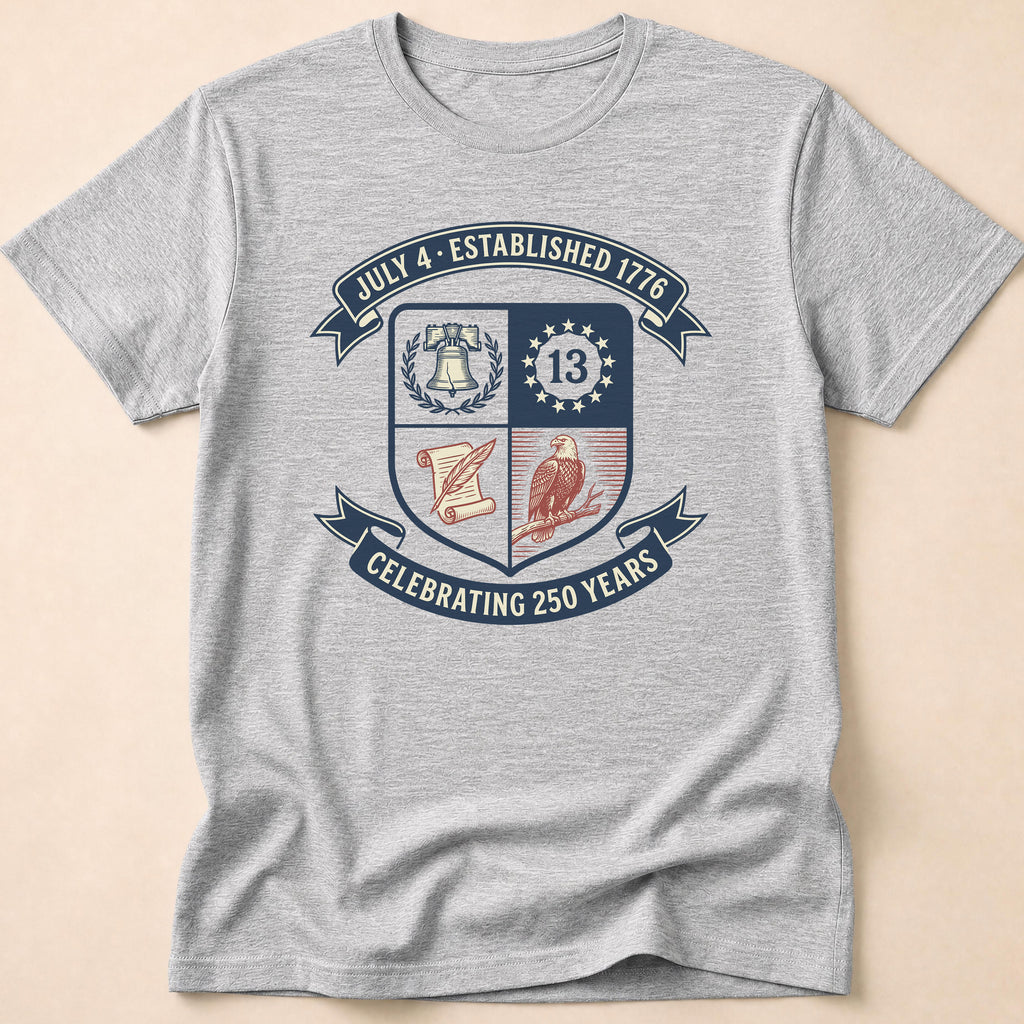 Celebrating 250 Years America Heritage Crest T-Shirt