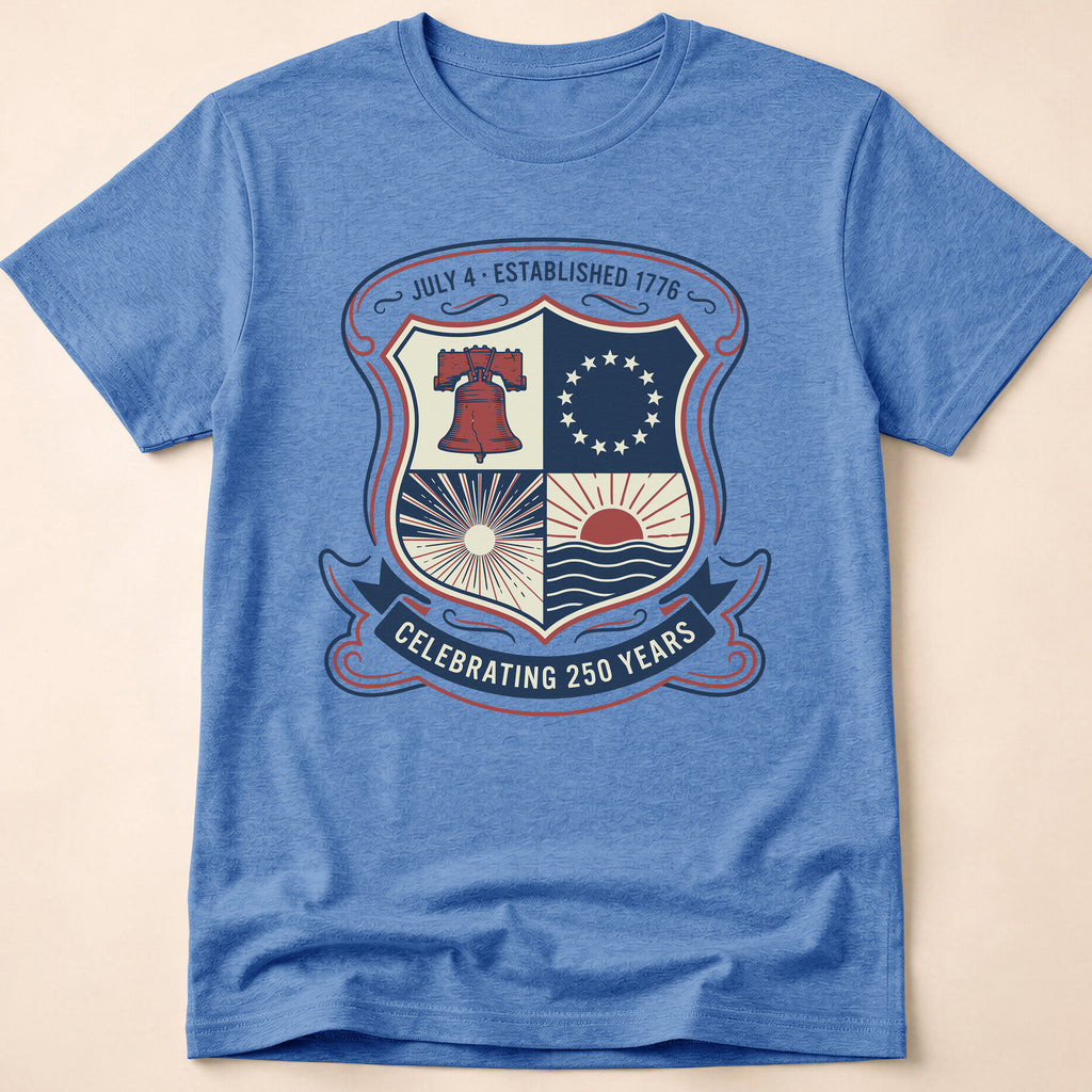 Celebrating 250 Years America Vintage Shield T-Shirt