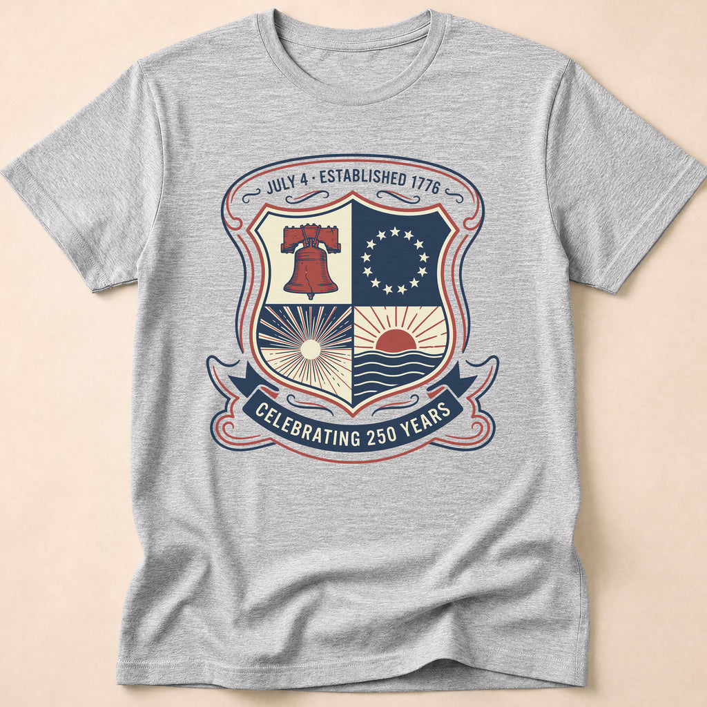 Celebrating 250 Years America Vintage Shield T-Shirt