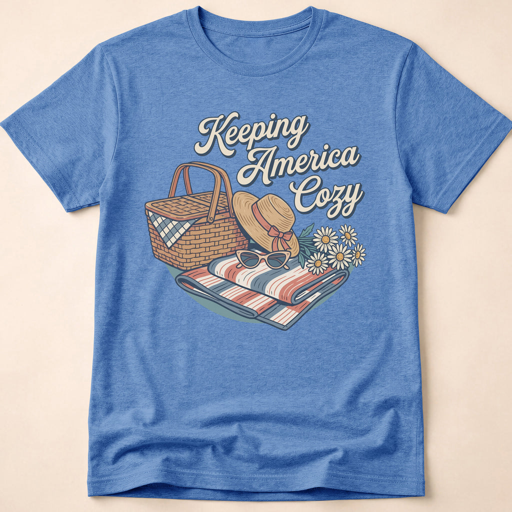 Keeping America Cozy Retro Summer Picnic T-Shirt