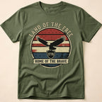 Land Of The Free Vintage Eagle 1776 T-Shirt