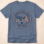 Western Longhorn Land Of The Free USA T-Shirt