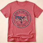 Western Longhorn Land Of The Free USA T-Shirt