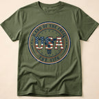 Western Longhorn Land Of The Free USA T-Shirt