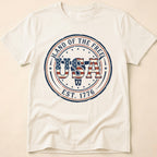 Western Longhorn Land Of The Free USA T-Shirt