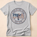 Western Longhorn Land Of The Free USA T-Shirt