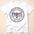 Western Longhorn Land Of The Free USA T-Shirt