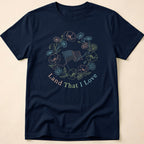 Land That I Love Floral Line Art T-Shirt