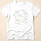 Land That I Love Floral Line Art T-Shirt