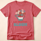 Let Freedom Bloom Retro Floral T-Shirt