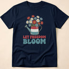 Let Freedom Bloom Retro Floral T-Shirt