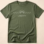 Minimalist Statue of Liberty Crown Subtle T-Shirt