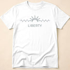 Minimalist Statue of Liberty Crown Subtle T-Shirt