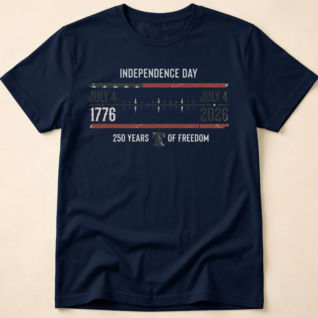 Independence Day 250 Years Of Freedom 2026 T-Shirt