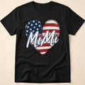 Mimi Distressed American Flag Heart T-Shirt