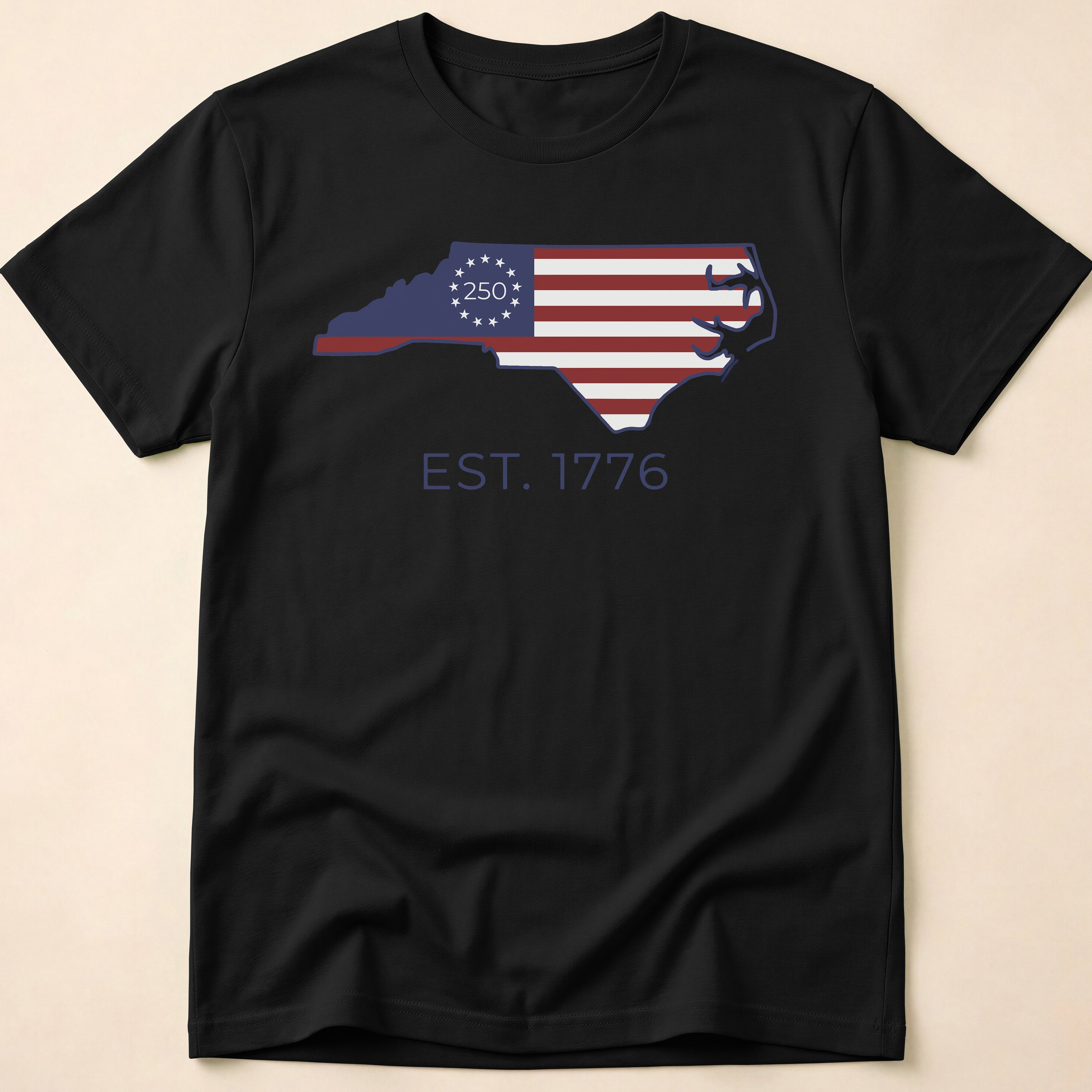 North Carolina America 250 Betsy Ross Flag T-Shirt