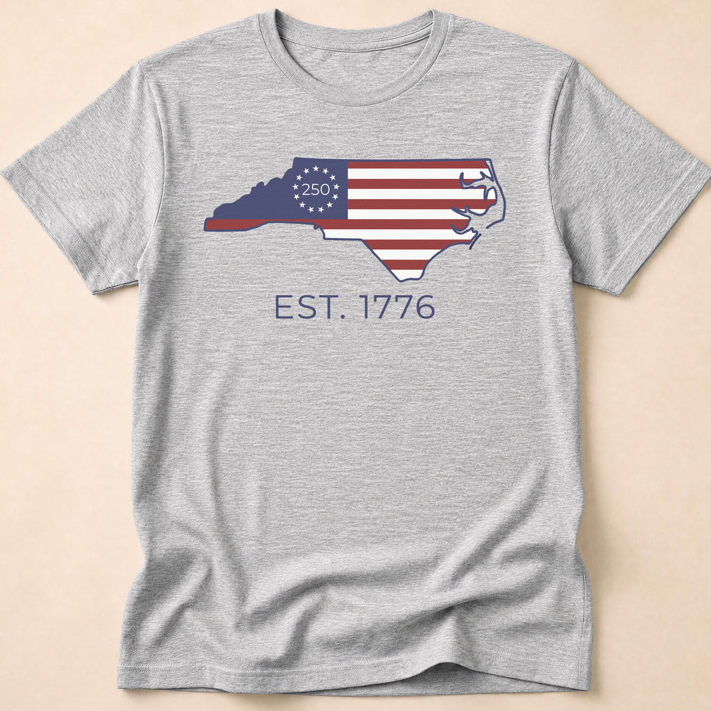 North Carolina America 250 Betsy Ross Flag T-Shirt