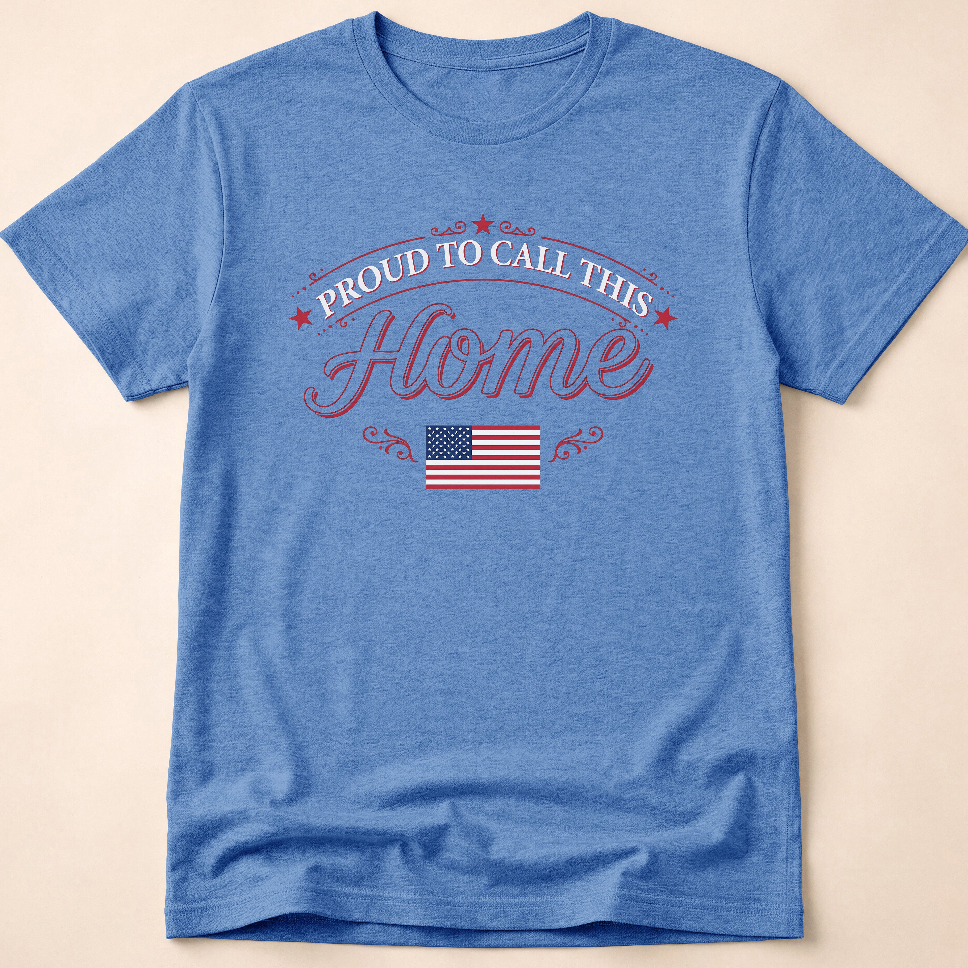 Proud To Call This Home Flag T-Shirt