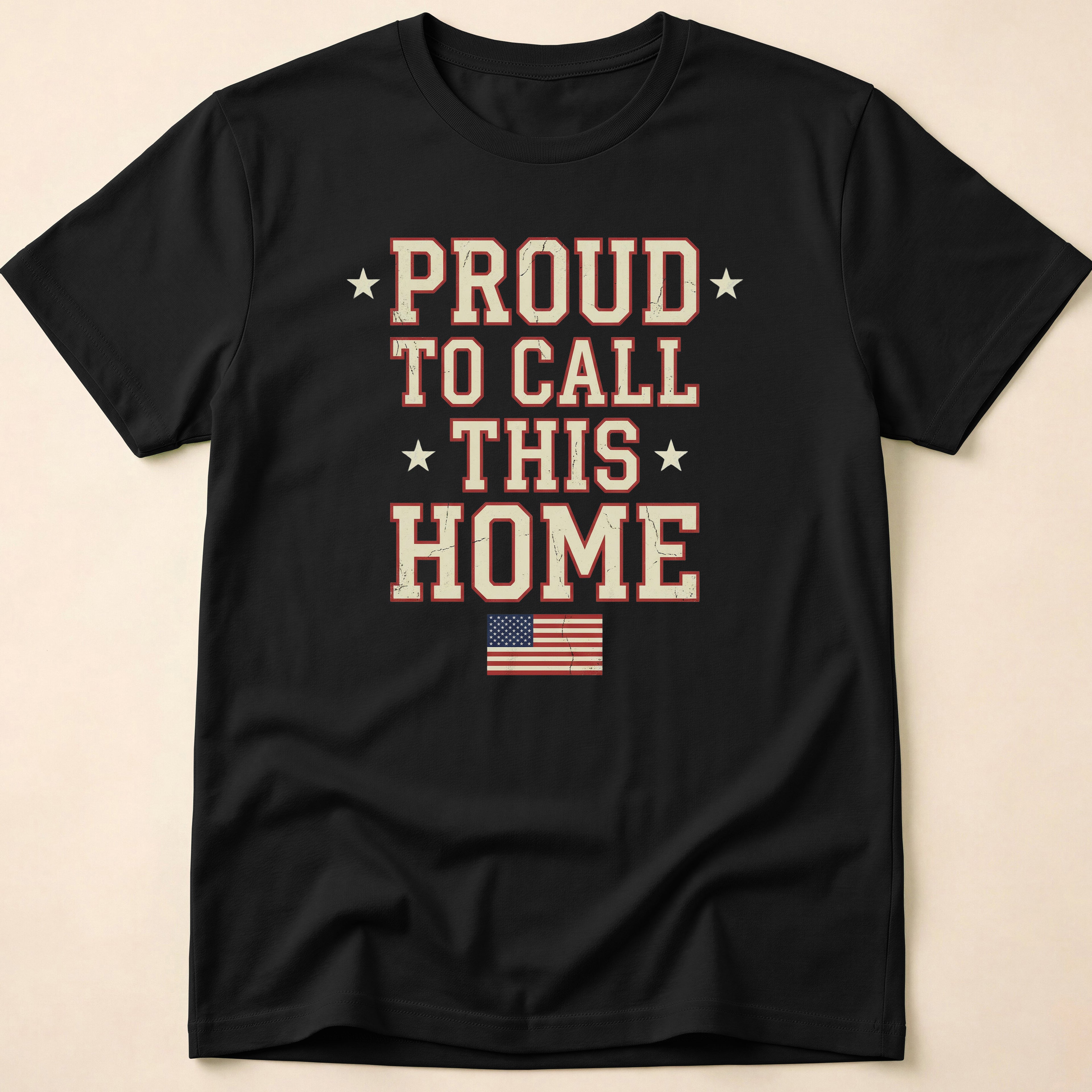 Vintage Collegiate Proud To Call This Home T-Shirt