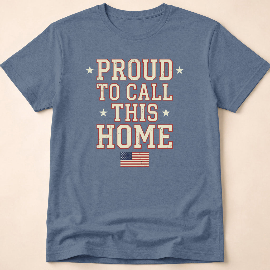Vintage Collegiate Proud To Call This Home T-Shirt