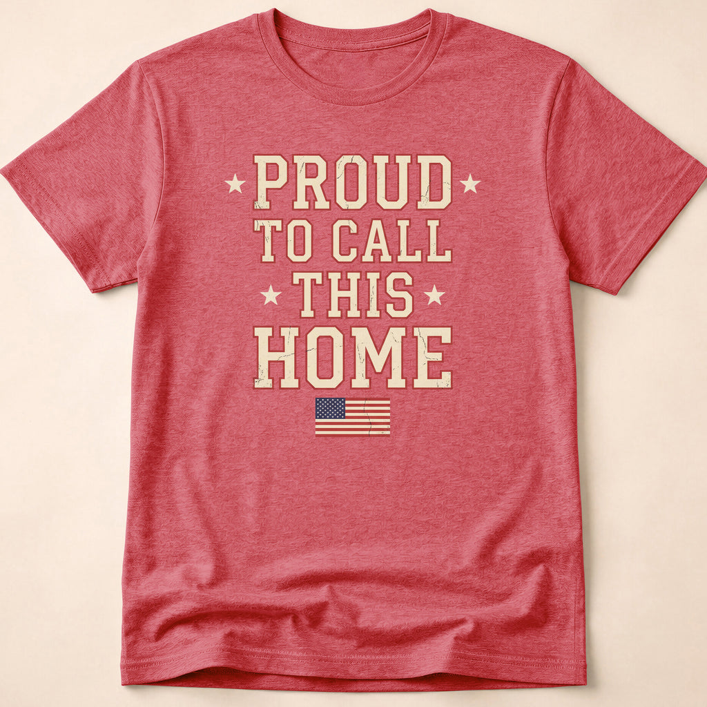 Vintage Collegiate Proud To Call This Home T-Shirt