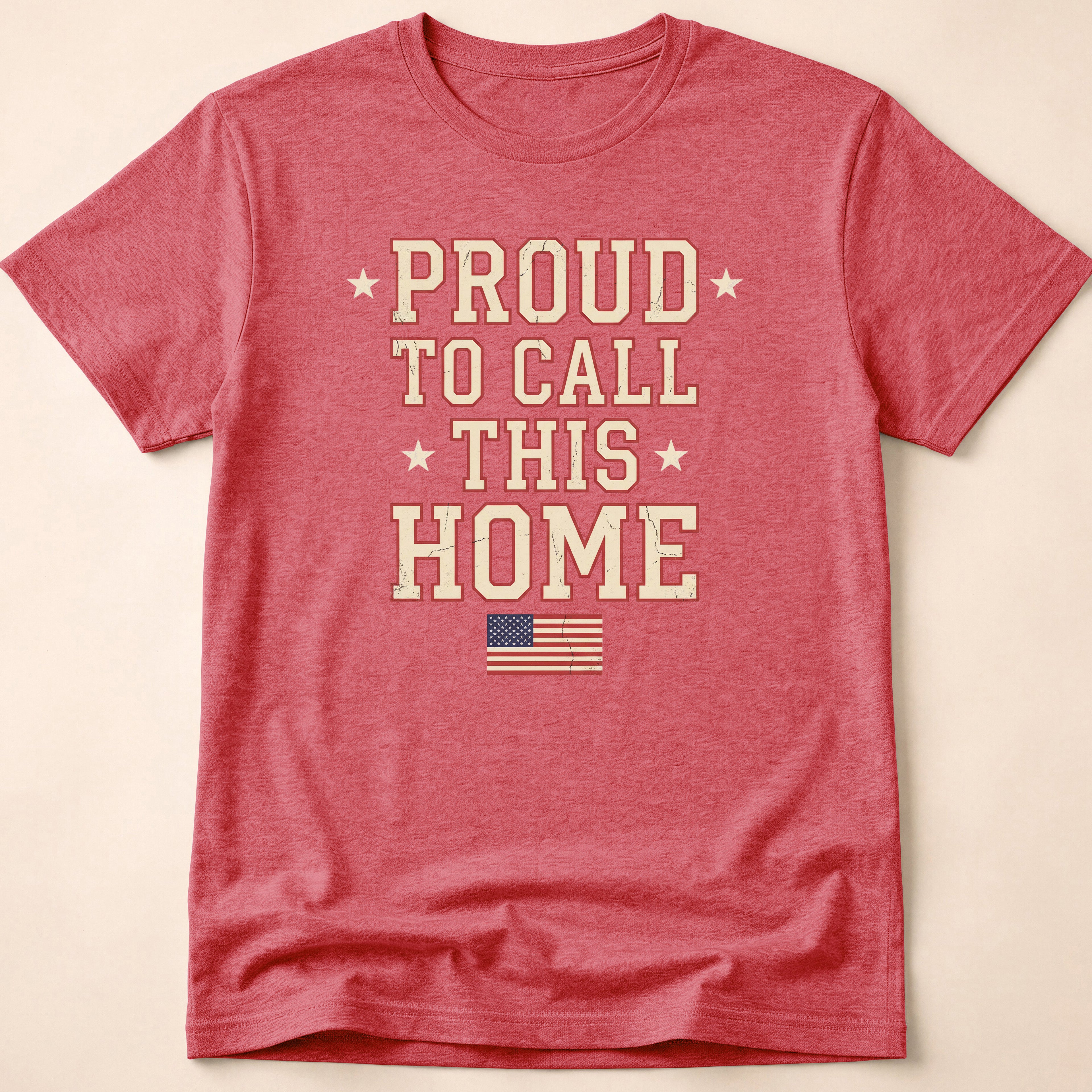 Vintage Collegiate Proud To Call This Home T-Shirt