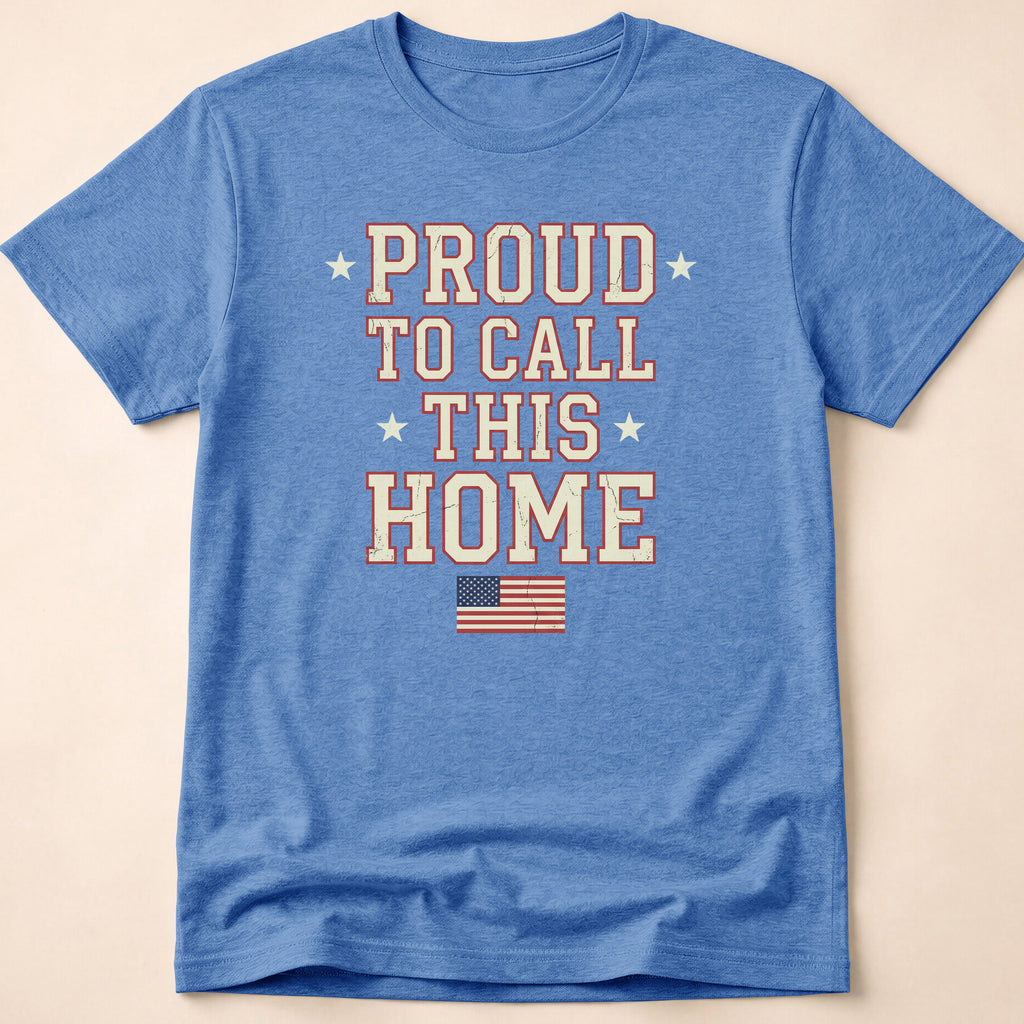 Vintage Collegiate Proud To Call This Home T-Shirt