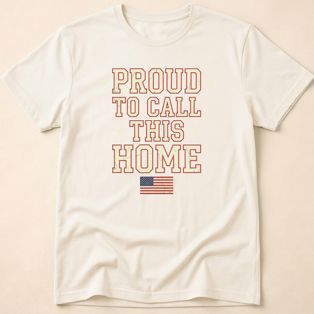 Vintage Collegiate Proud To Call This Home T-Shirt