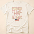 Vintage Collegiate Proud To Call This Home T-Shirt