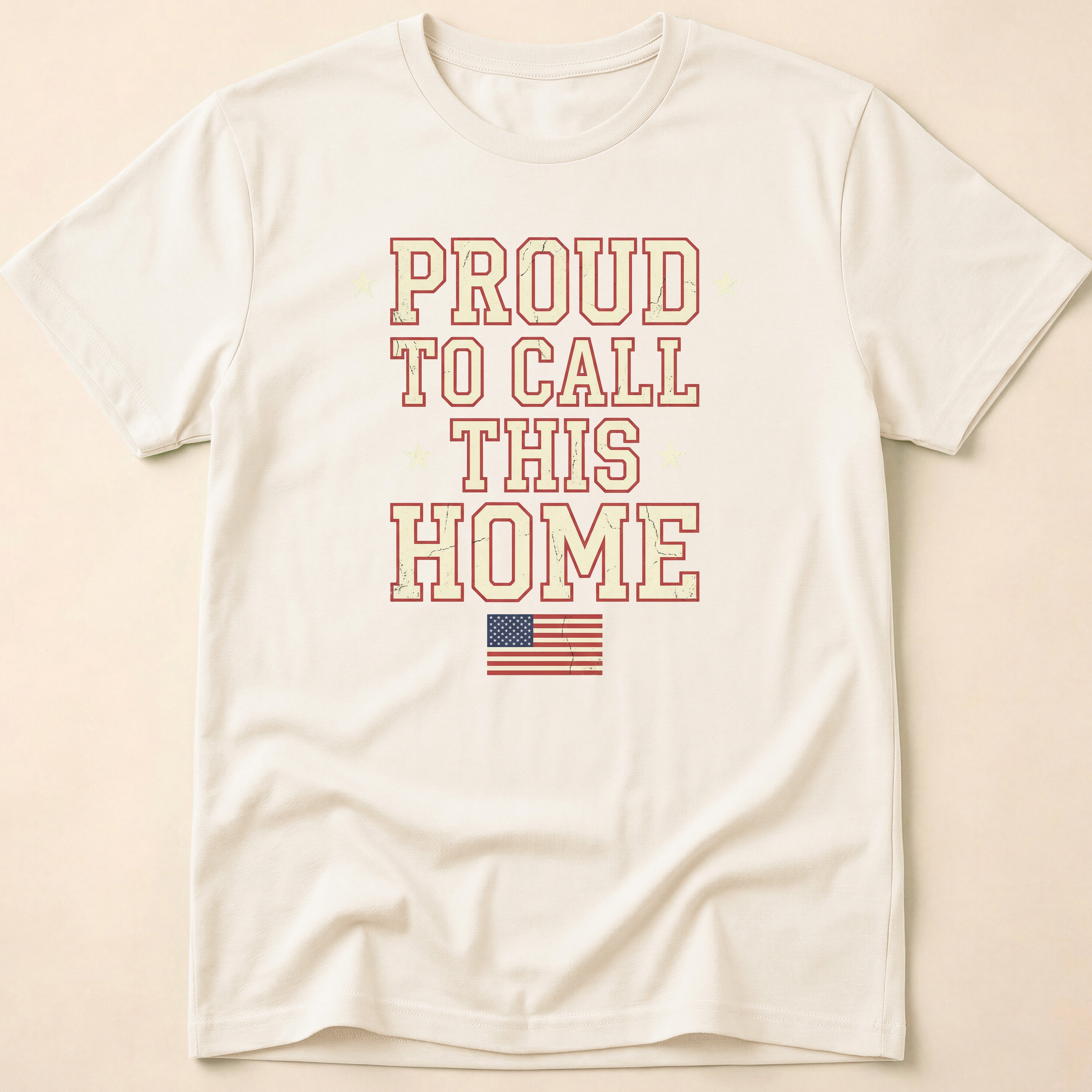 Vintage Collegiate Proud To Call This Home T-Shirt