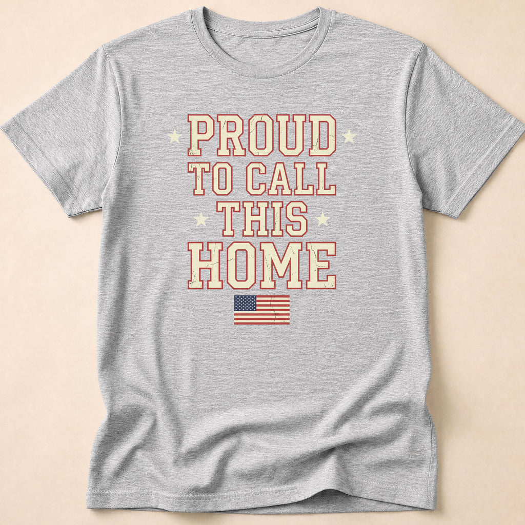 Vintage Collegiate Proud To Call This Home T-Shirt