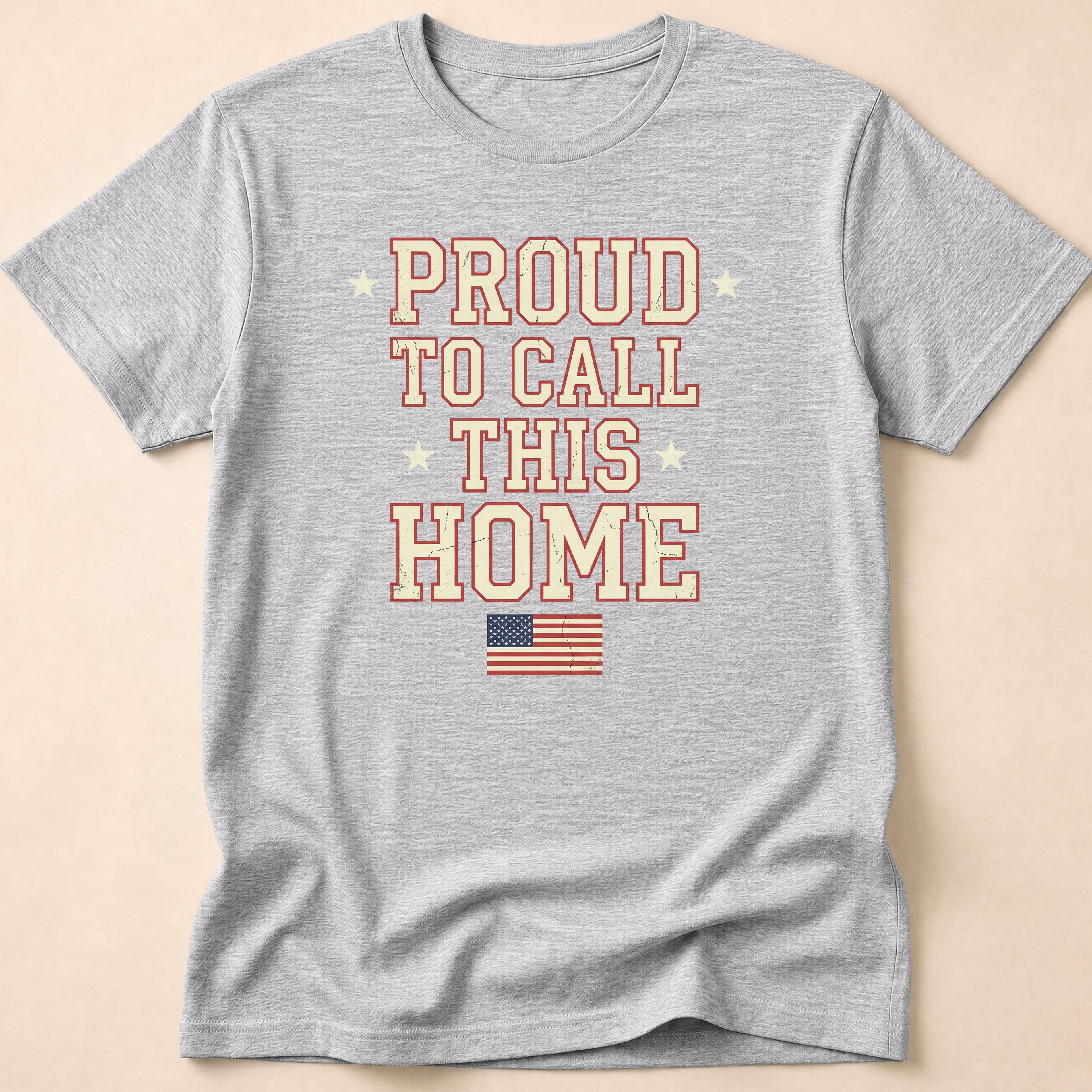 Vintage Collegiate Proud To Call This Home T-Shirt