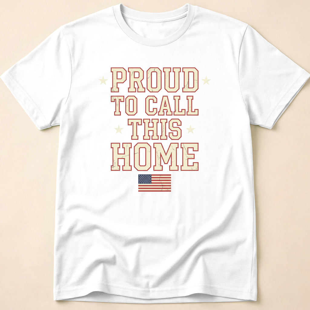 Vintage Collegiate Proud To Call This Home T-Shirt