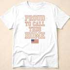Vintage Collegiate Proud To Call This Home T-Shirt