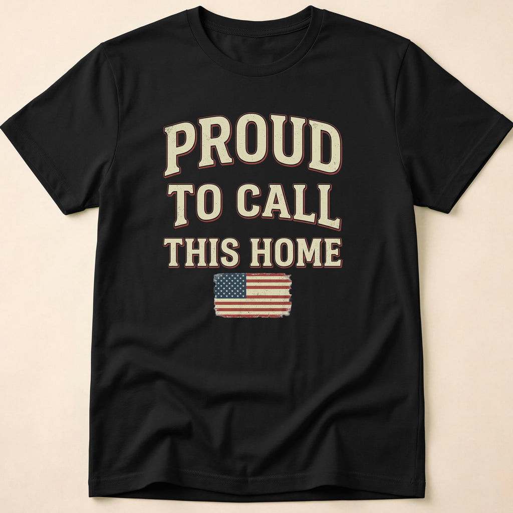 Vintage Distressed Proud To Call This Home T-Shirt