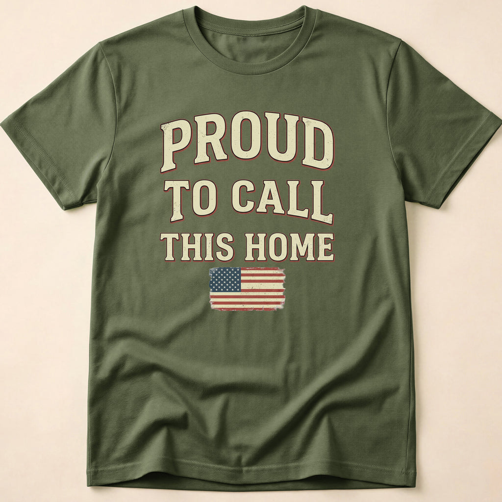Vintage Distressed Proud To Call This Home T-Shirt