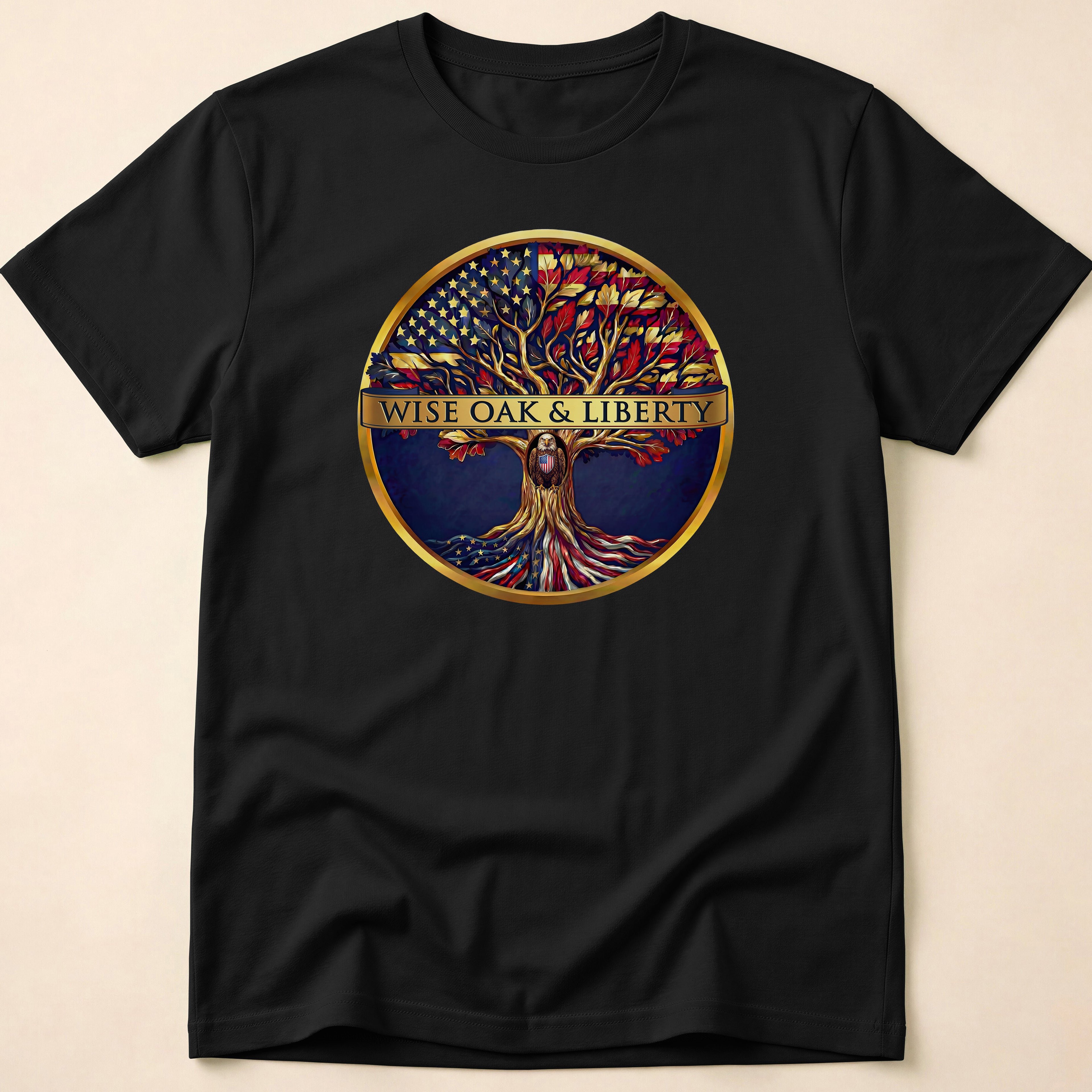 Wise Oak & Liberty Official Emblem Tree T-Shirt