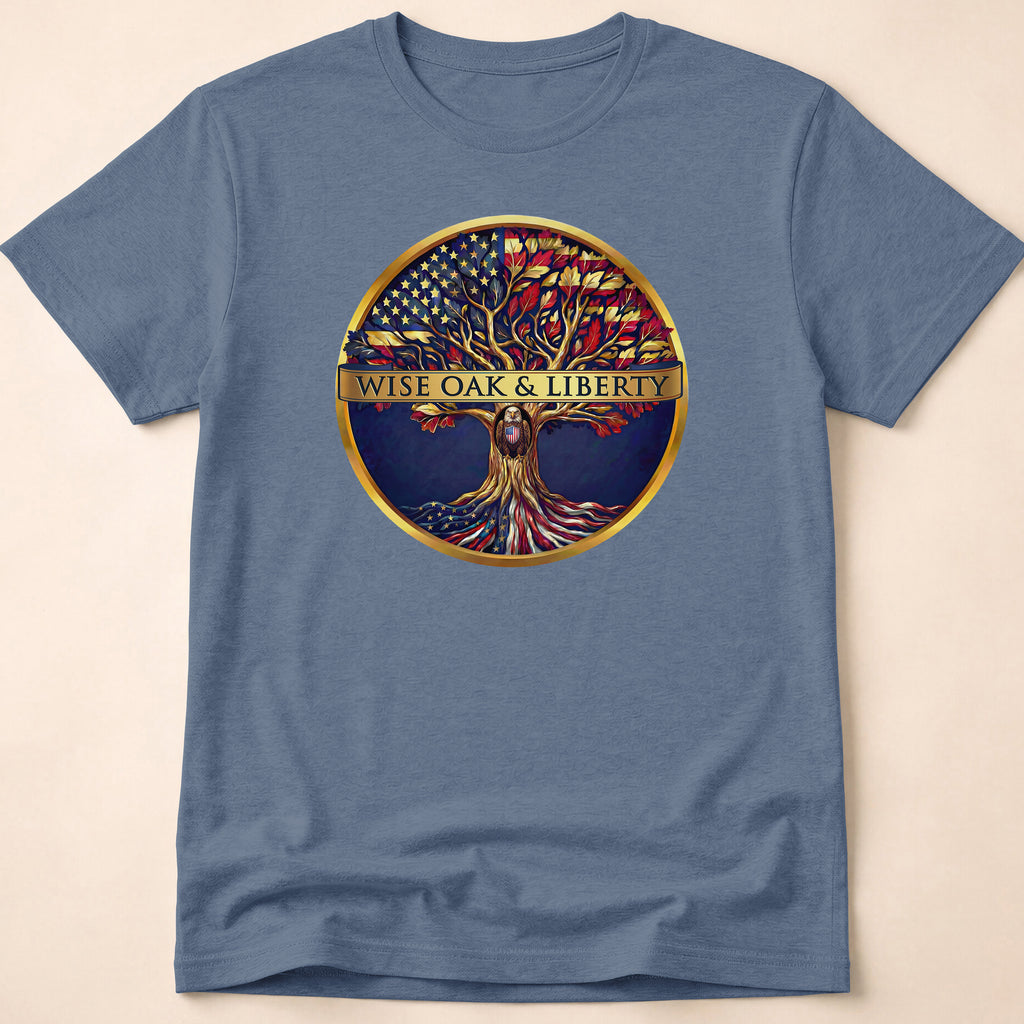 Wise Oak & Liberty Official Emblem Tree T-Shirt