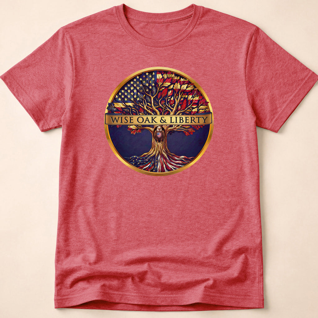 Wise Oak & Liberty Official Emblem Tree T-Shirt