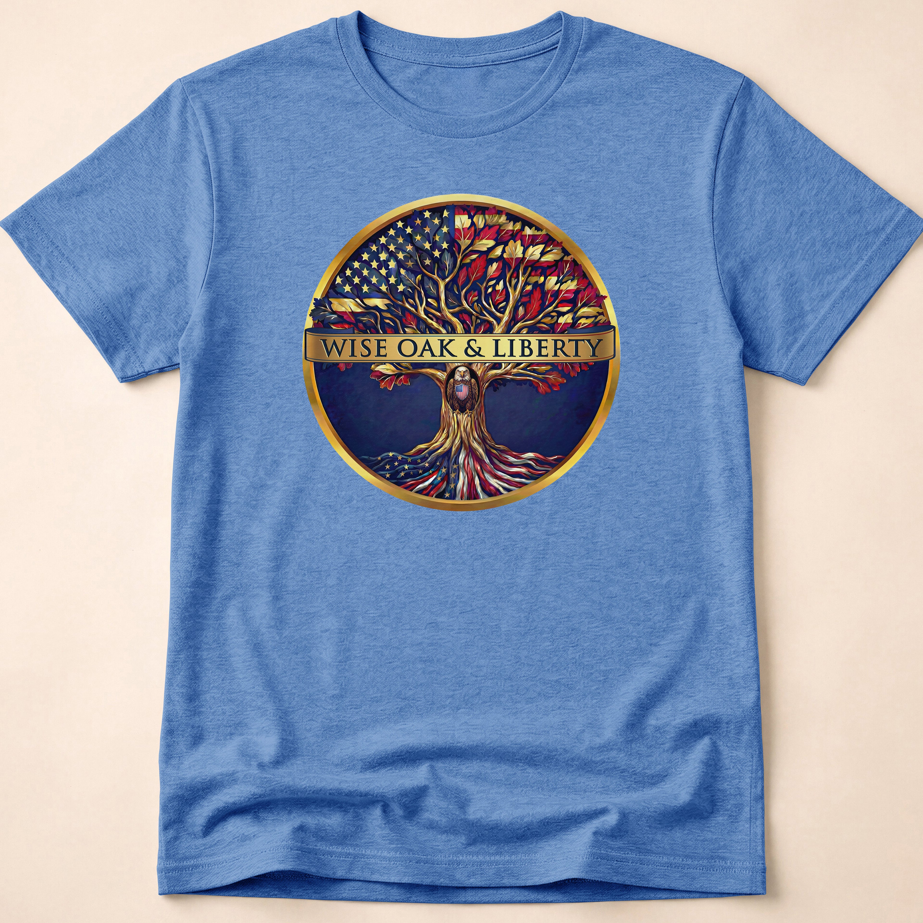 Wise Oak & Liberty Official Emblem Tree T-Shirt