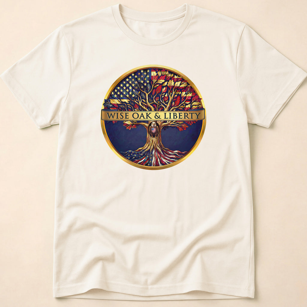 Wise Oak & Liberty Official Emblem Tree T-Shirt