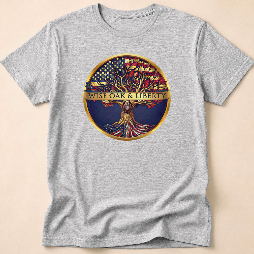 Wise Oak & Liberty Official Emblem Tree T-Shirt