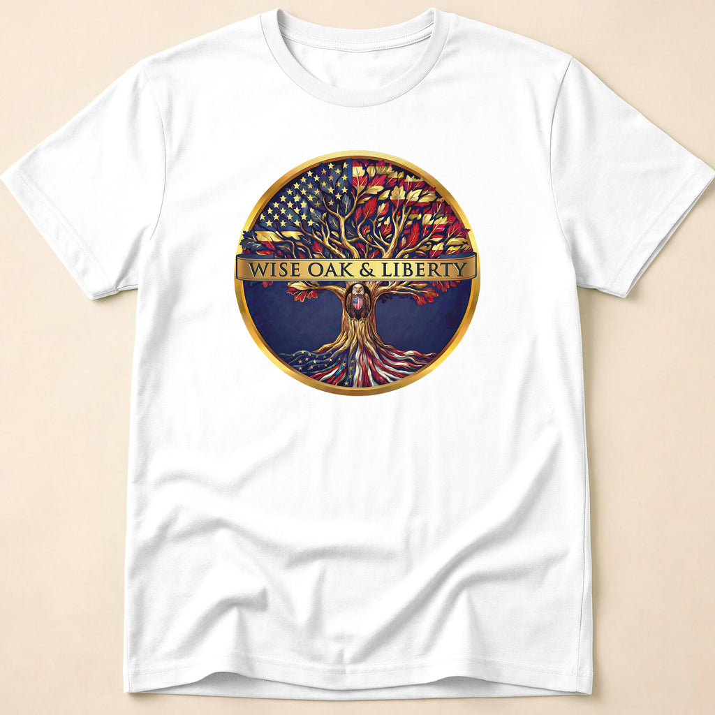 Wise Oak & Liberty Official Emblem Tree T-Shirt